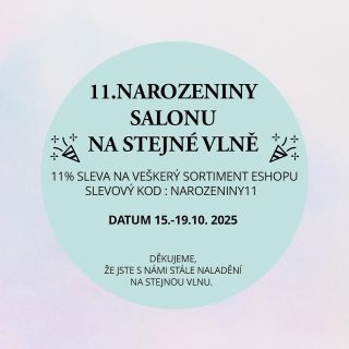 Máme 11. narozeniny a slavit budeme až do konce týdne! Užijte si je s námi pěkně stylově s 11% slevou 🥳 A protože jsou u...