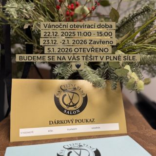 Naši drazí, pokud vám chybí ještě nějaký ten originální dárek, tak do Vánoc vám ještě dokážeme na salonu nabídnout ty...